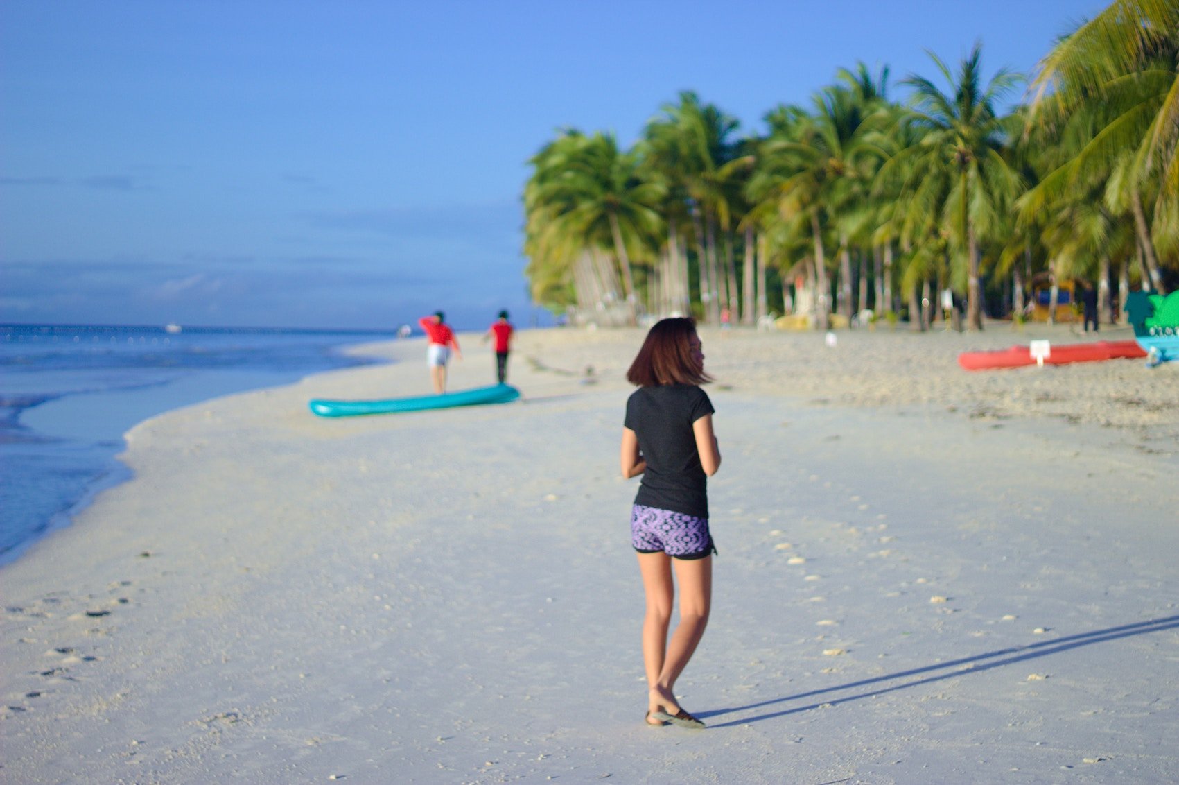 Female Loss of Hair Woman on Beach