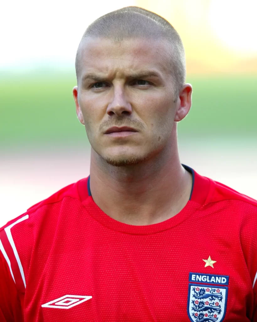 David Beckham buzzcut