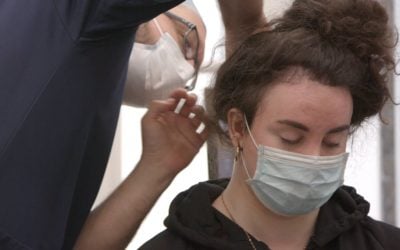 During Hair Transplant Procedure