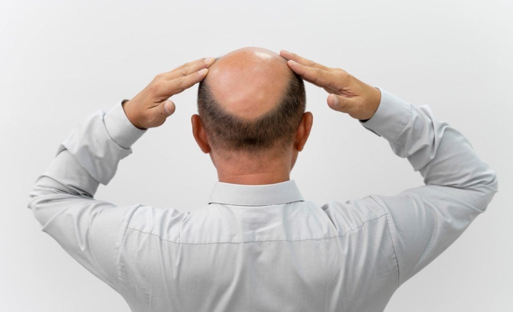 hair loss from back