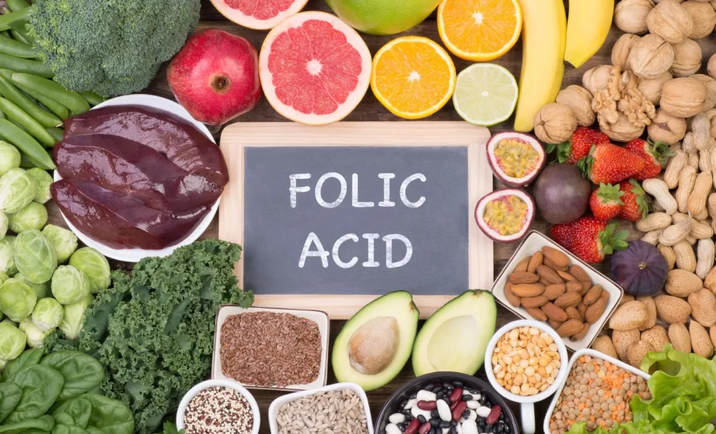 Food with Folic acid 