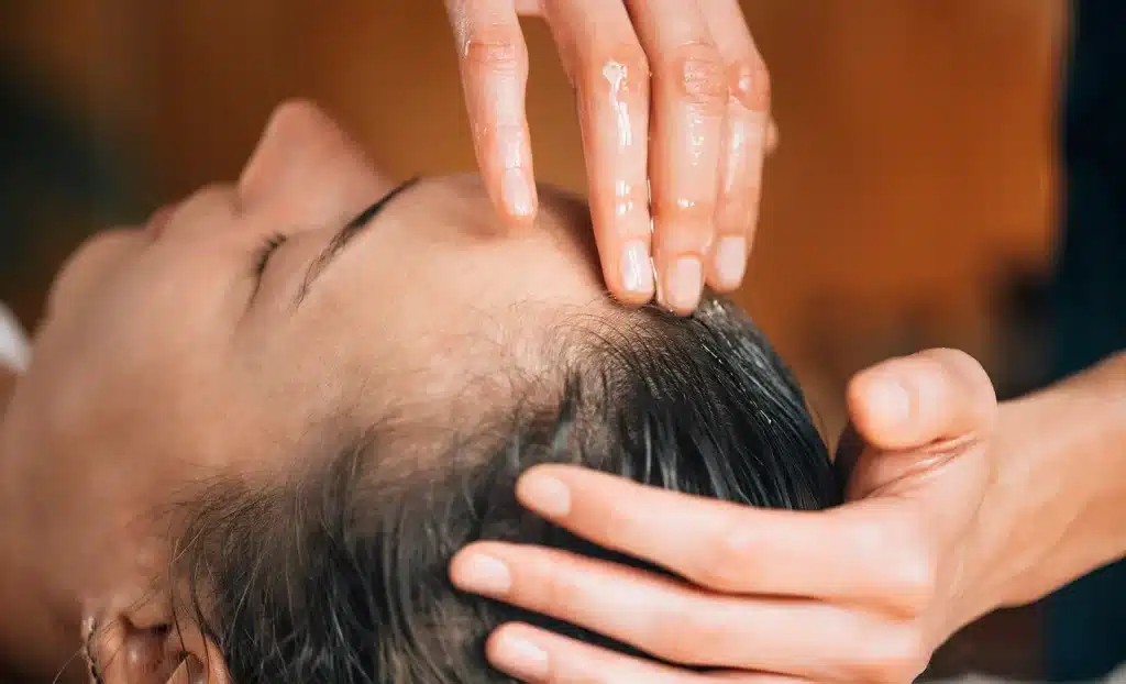 Scalp massage for hair grown