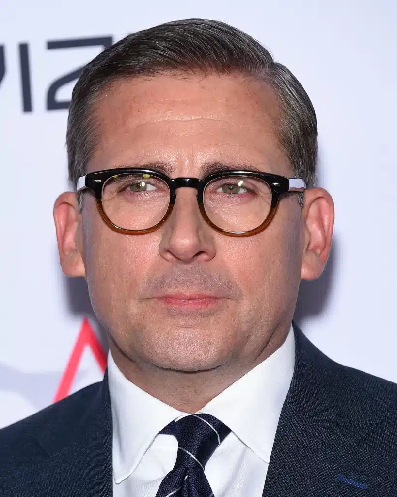 Steve Carell post hair transplant 2015