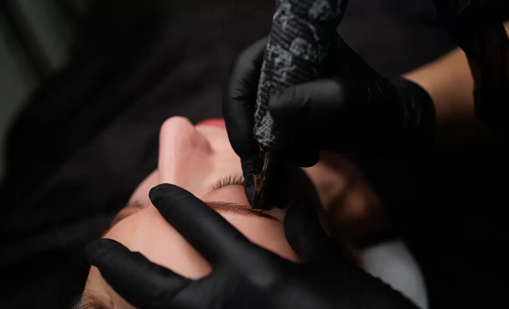 Eyebrow tattooing for hair loss