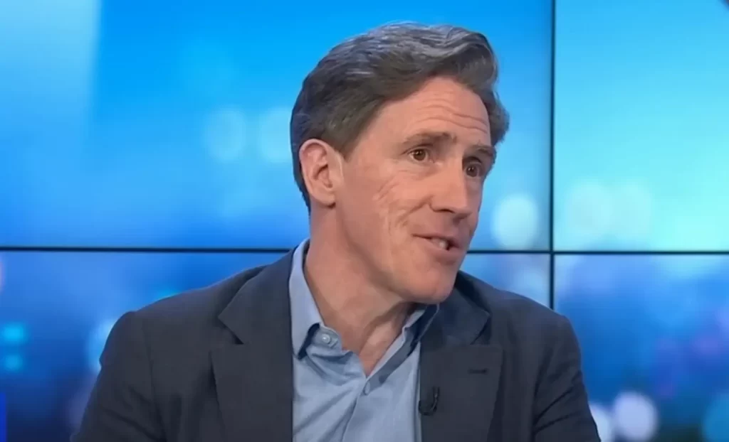 Rob Brydon after hair transplant 2023
