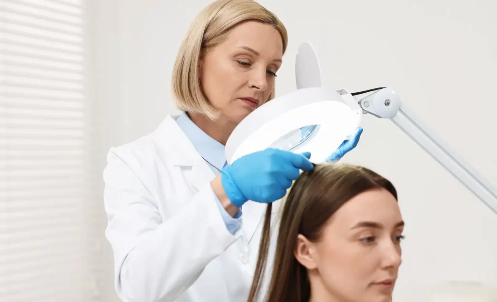 Doctor hair loss test