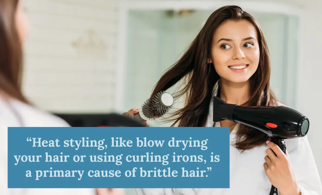 heat styling and hair loss 