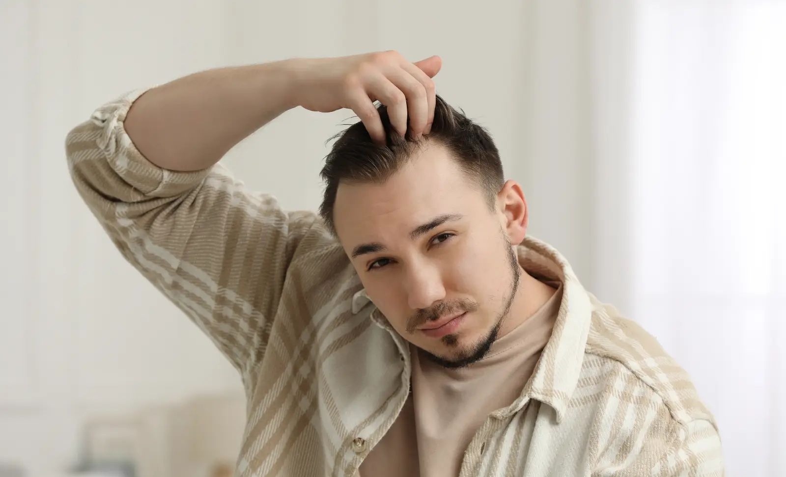 Man with Widow's Peak Hairlines