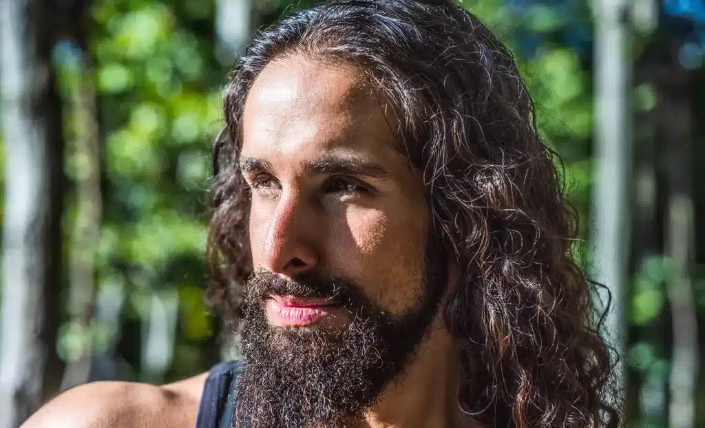 Man with wavy hair type