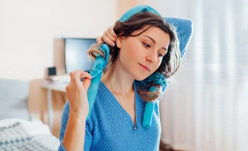 heatless hair styling