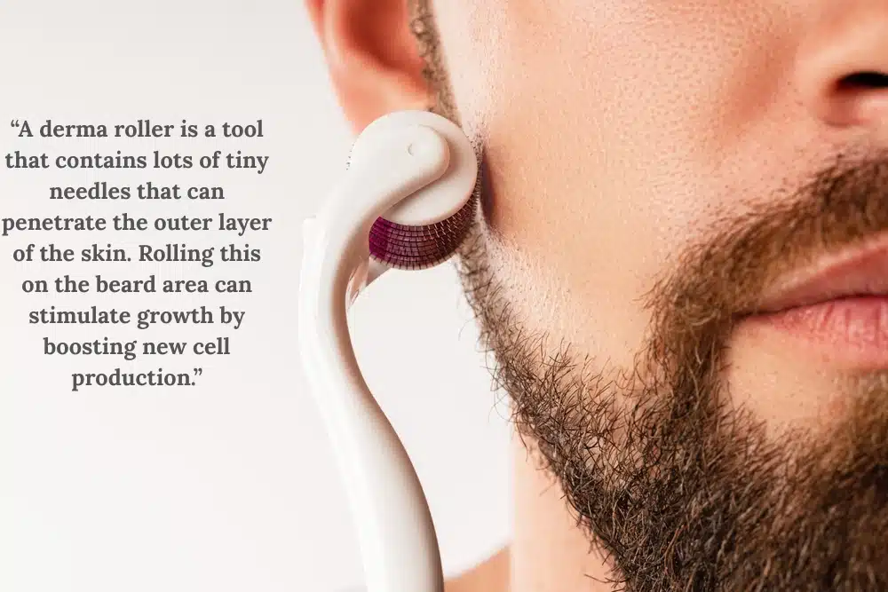 Derma Roller facial hair