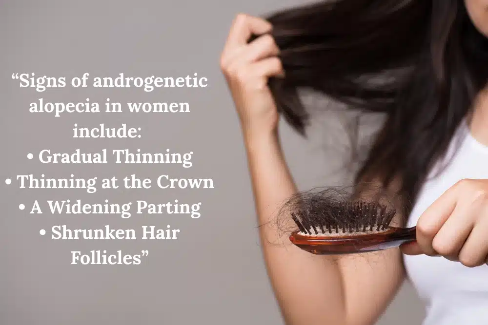 Signs of androgenetic alopecia